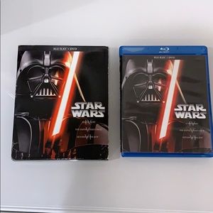 Star Wars Blue Ray 3 Part DVD Set